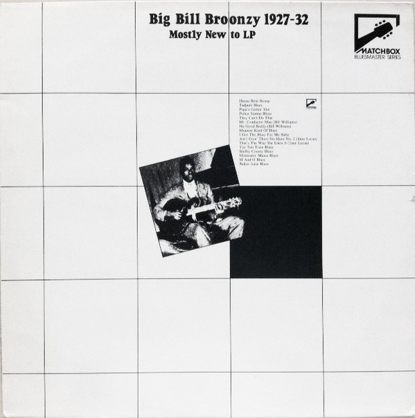 Big Bill Broonzy - 1927-32: Mostly New To LP - Used Vinyl Record image 1