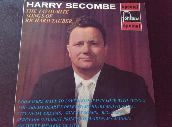 Harry Secombe - Favourite Songs Of Richard Tauber - Used Vinyl Record image 1