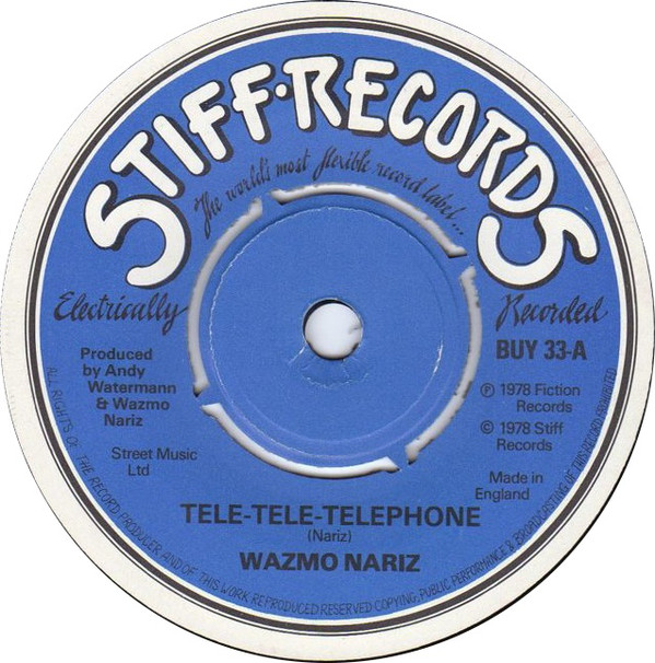 Wazmo Nariz - Tele-Tele-Telephone - Used Vinyl Record 7" image 1