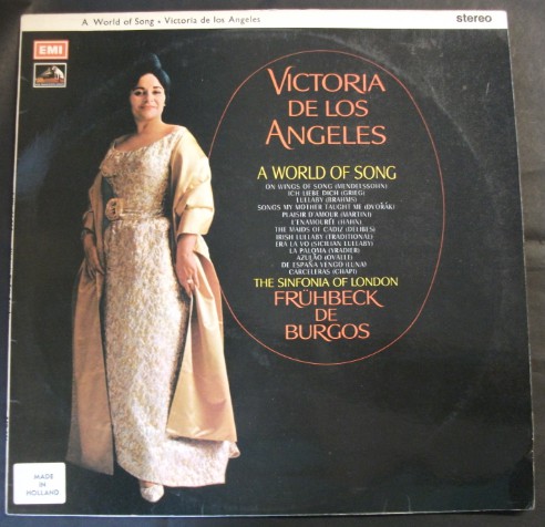 Victoria De Los Ange - A World Of Song - Used Vinyl Record image 1