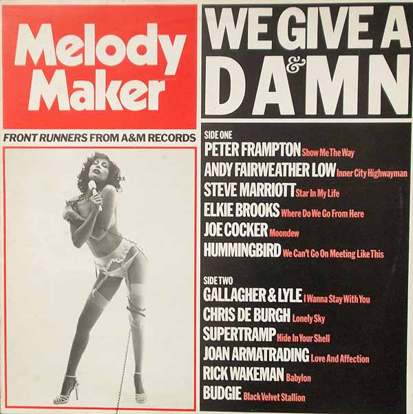 Various - Melody Maker Front Runners From A&M Records We Give A Damn - image 1