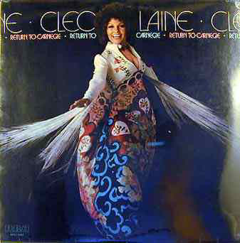 Cleo Laine - Return To Carnegie - Used Vinyl Record image 1