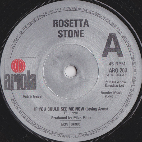Rosetta Stone - If You Could See Me Now (Loving Arms) - Used Vinyl Reco image 1