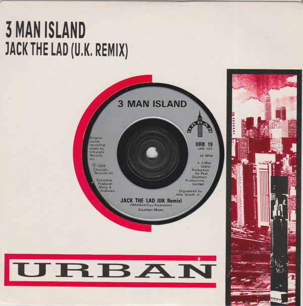 3 Man Island - Jack The Lad - Used Vinyl Record 7"