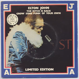 Elton John - Bitch Is Back / Grow Some Funk Of Your Own - Used Vinyl R image 1