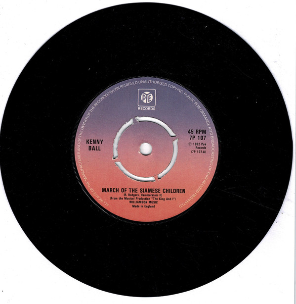 Kenny Ball - March Of The Siamese Children - Used Vinyl Record 7" image 1