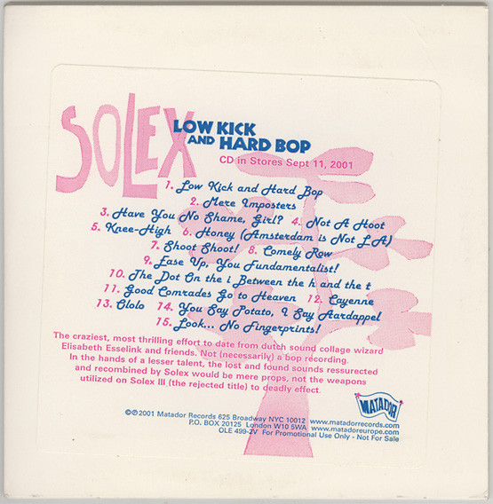 Solex - Low Kick And Hard Bop - Used CD image 1