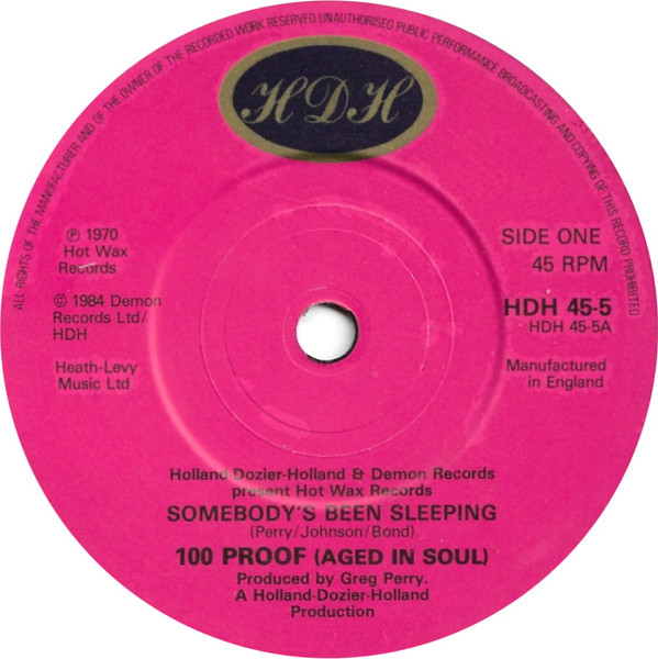 100 Proof Aged In So - Somebody's Been Sleeping - Used Vinyl Record 7