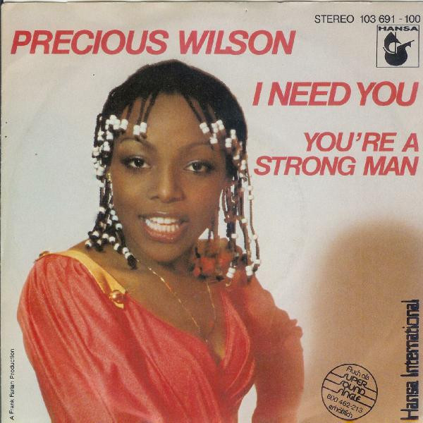 Precious Wilson - I Need You - Used Vinyl Record 7" image 1