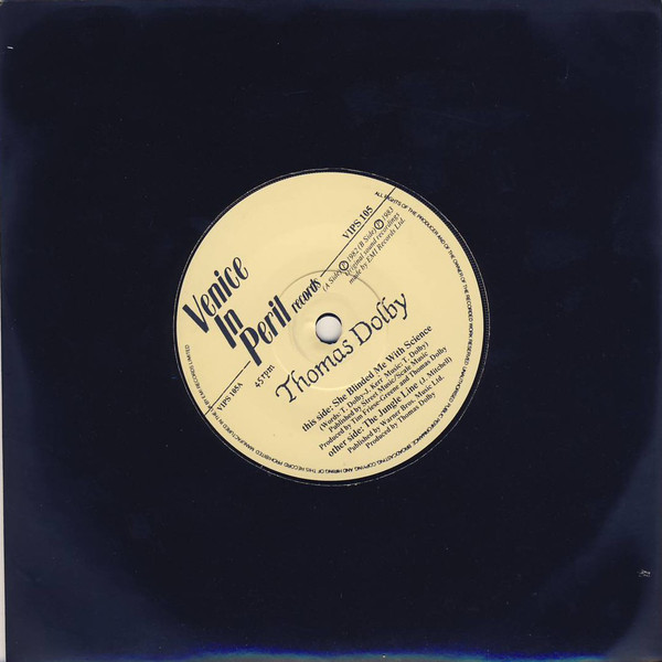 Thomas Dolby - She Blinded Me With Science - Used Vinyl Record 7" image 1