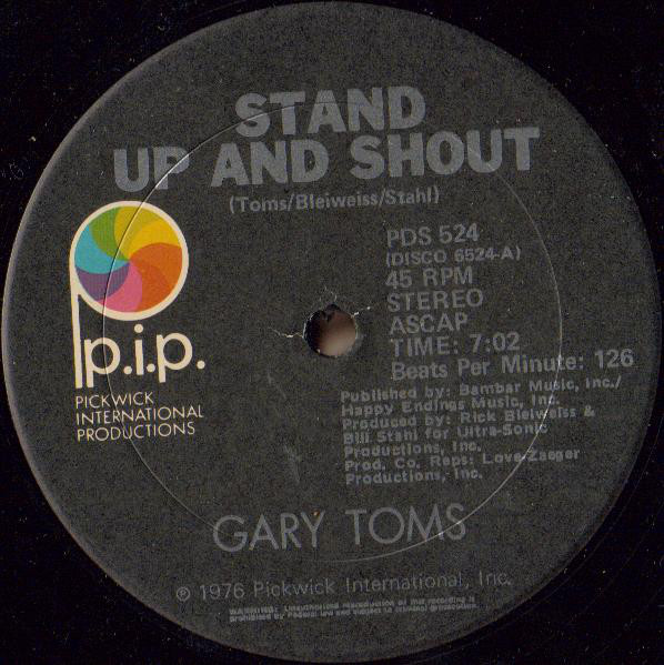 Gary Toms - Stand Up And Shout - Used Vinyl Record 12" image 1