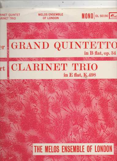 Grand Quintetto In B Flat / Trio In E Flat (Kegelstatt Trio)