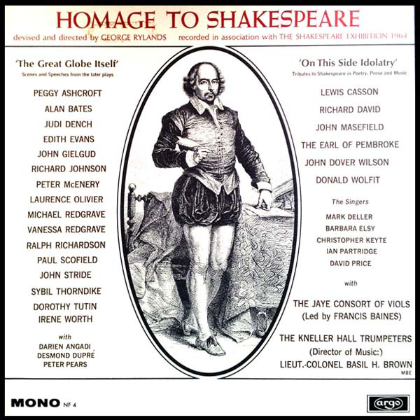Various - Homage To Shakespeare - Used Vinyl Record image 1