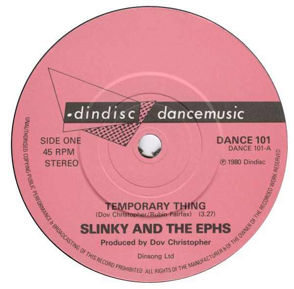 Slinky And The Ephs - Temporary Thing - Used Vinyl Record 7" image 1