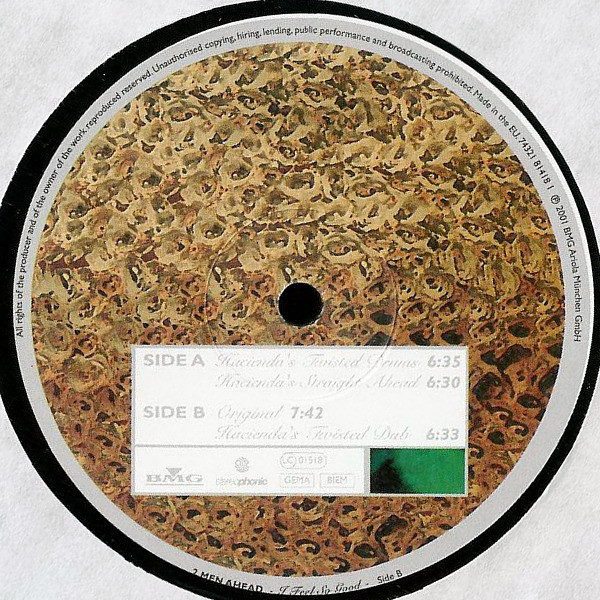 2 Men Ahead - I Feel So Good - Used Vinyl Record 12"