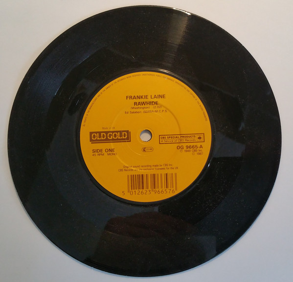 Frankie Laine - Rawhide - Used Vinyl Record 7" image 1