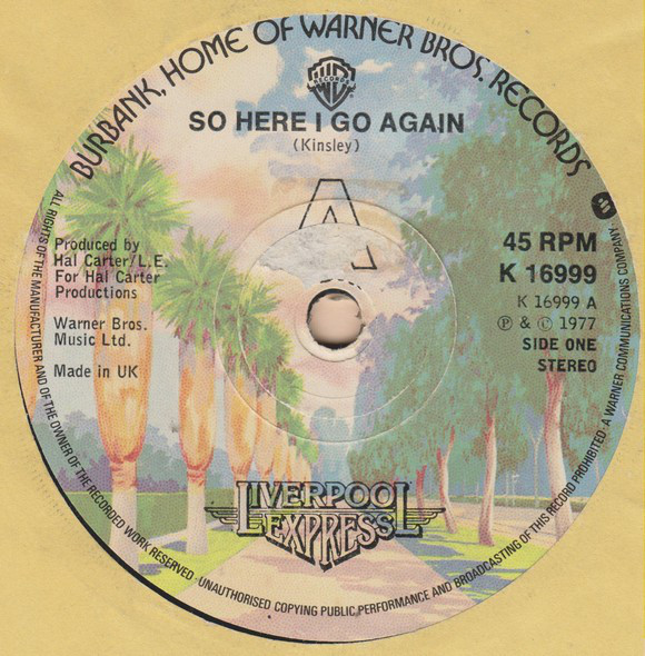 Liverpool Express - So Here I Go Again - Used Vinyl Record 7" image 1