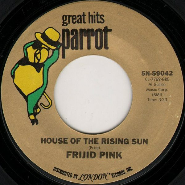 Frijid Pink - House Of The Rising Sun / Heartbreak Hotel - Used Vinyl image 1