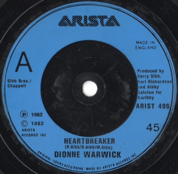 Dionne Warwick - Heartbreaker - Used Vinyl Record 7" image 1