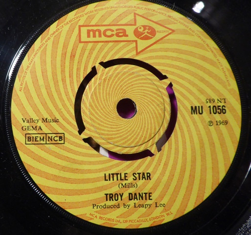 Troy Dante - Little Star - Used Vinyl Record 7" image 1