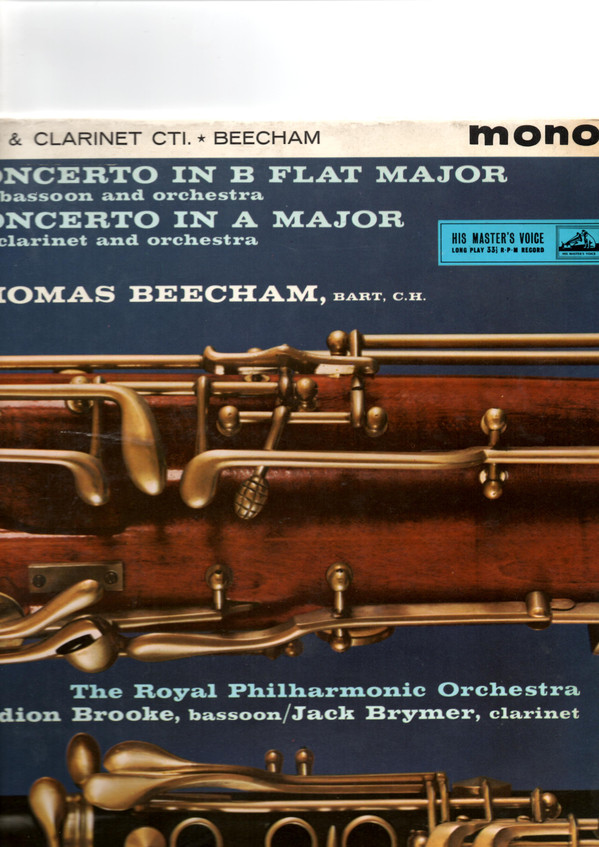 Concerto's In B Flat Major, K.191 For Bassoon And Orchestra; In A Major, K.622 For Clarinet And Orchestra