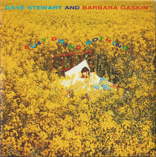 Dave Stewart & Barba - Busy Doing Nothing - Used Vinyl Record 7" image 1