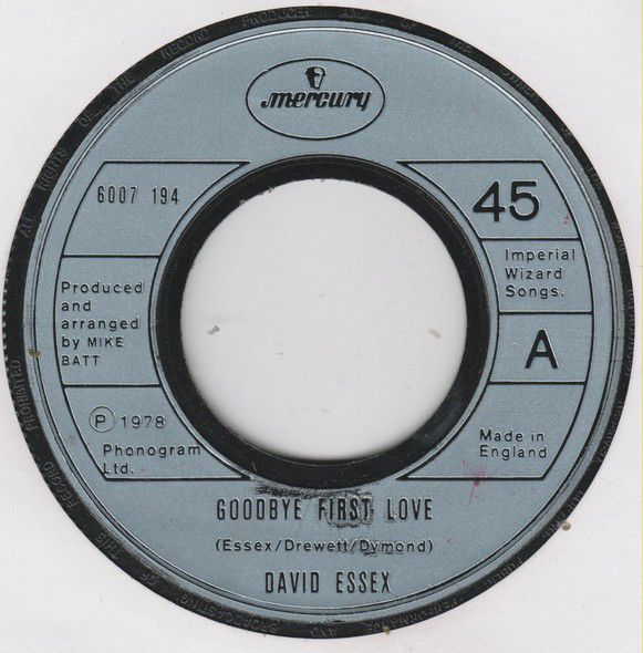 David Essex - Goodbye First Love - Used Vinyl Record 7" image 1