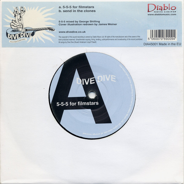 Dive Dive - 5-5-5 For Filmstars - Used Vinyl Record 7" image 1