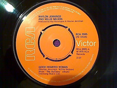 Waylon Jennings & Wi - Good Hearted Woman - Used Vinyl Record 7" image 1