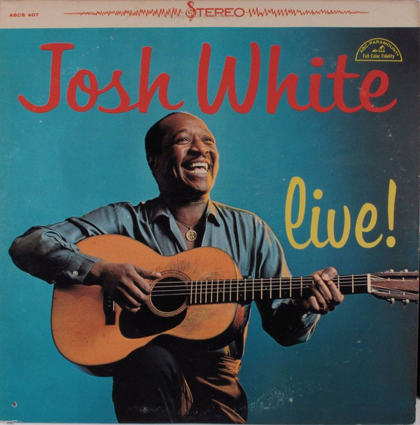 Josh White - Live! - Used Vinyl Record image 1
