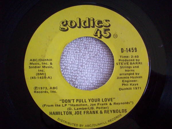 Don't Pull Your Love / Annabella