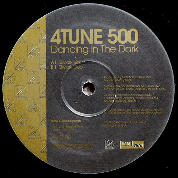 4Tune 500 - Dancing In The Dark (Skylark Mixes) - Used Vinyl