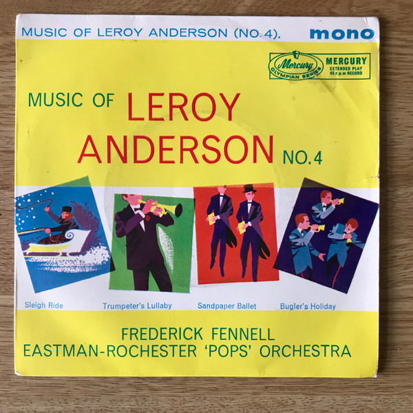 Eastman-Rochester Or - Music of Leroy Anderson No. 4 - Used Vinyl Recor image 1