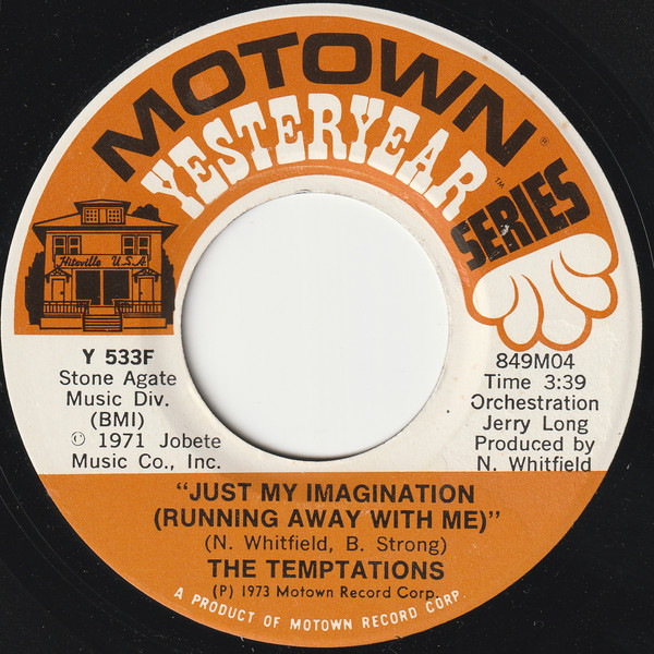 Temptations - Just My Imagination (Running Away With Me) / Paradise - image 1