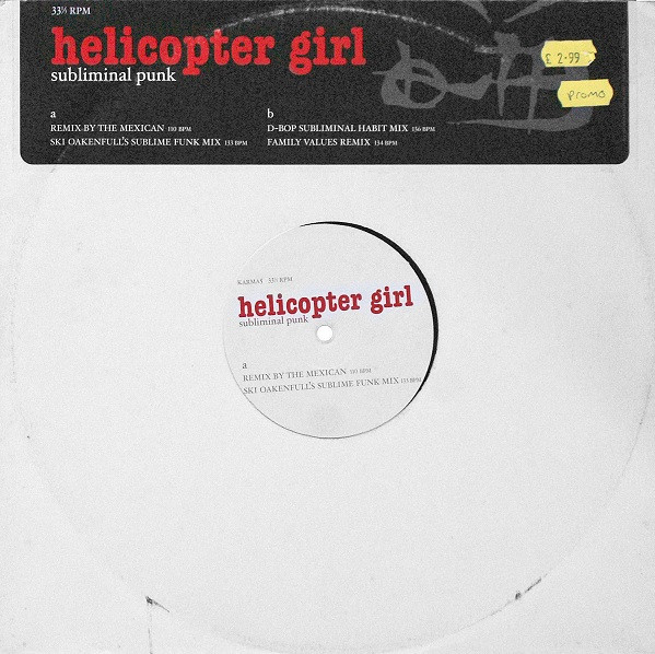 Helicopter Girl - Subliminal Punk - Used Vinyl Record 12" image 1