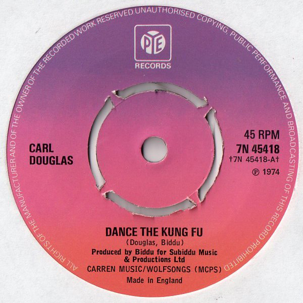 Carl Douglas - Dance The Kung Fu - Used Vinyl Record 7" image 1