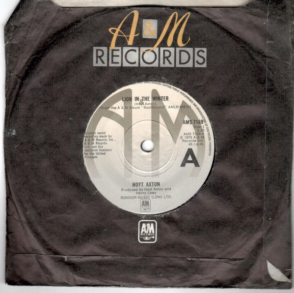 Hoyt Axton - Lion In The Winter - Used Vinyl Record 7" image 1