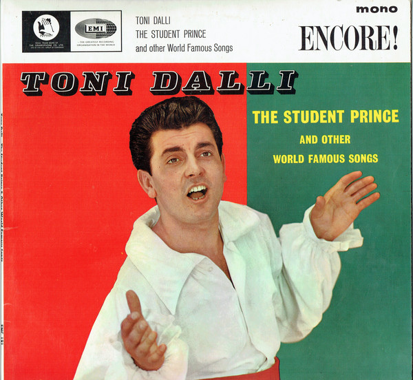Toni Dalli - Student Prince And Other World Famous Songs - Used Vinyl image 1