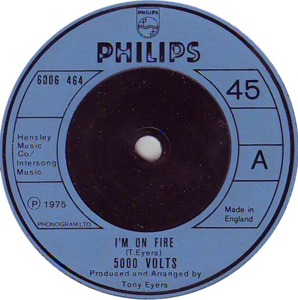 5000 Volts - I'm On Fire - Used Vinyl Record 7"
