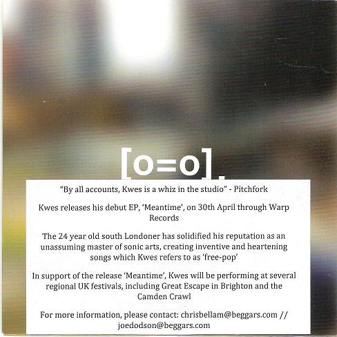 Kwes. - Meantime - Used CD image 1