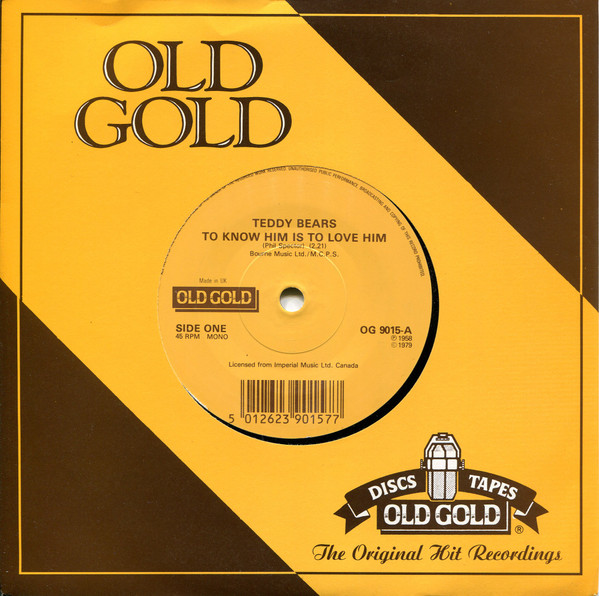 Teddy Bears - To Know Him Is To Love Him / Endless Sleep - Used Vinyl image 1