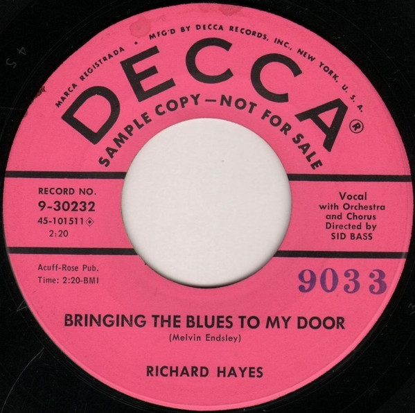 Bringing The Blues To My Door / My Only Love