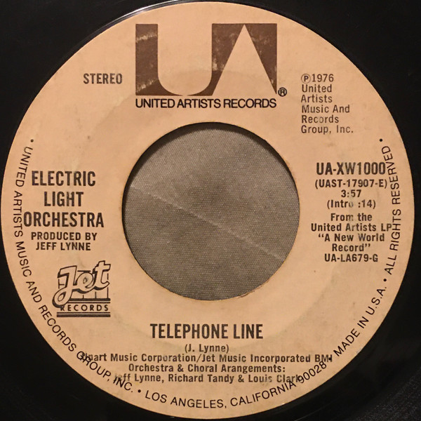 Electric Light Orche - Telephone Line - Used Vinyl Record 7" image 1
