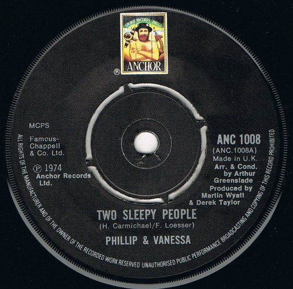 Philip & Vanessa - Two Sleepy People - Used Vinyl Record 7" image 1