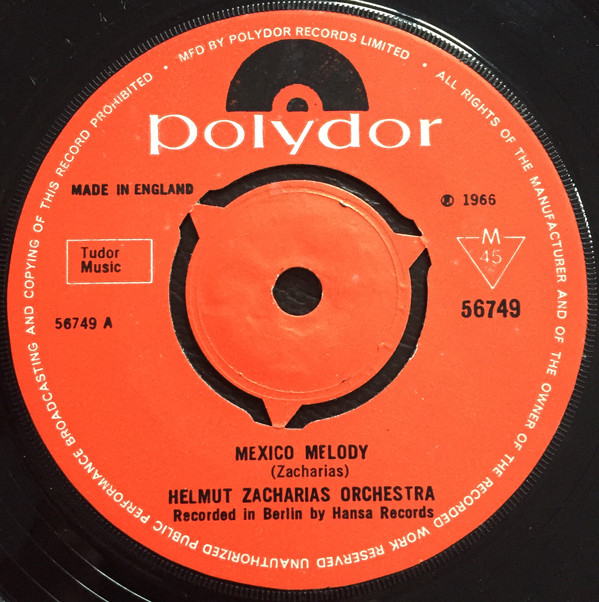 Helmut Zacharias And - Mexico Melody - Used Vinyl Record 7" image 1