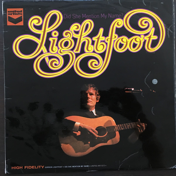 Gordon Lightfoot - Did She Mention My Name - Used Vinyl Record image 1