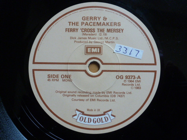 Gerry & The Pacemake - Ferry 'Cross The Mersey / Don't Let The Sun Cat image 1
