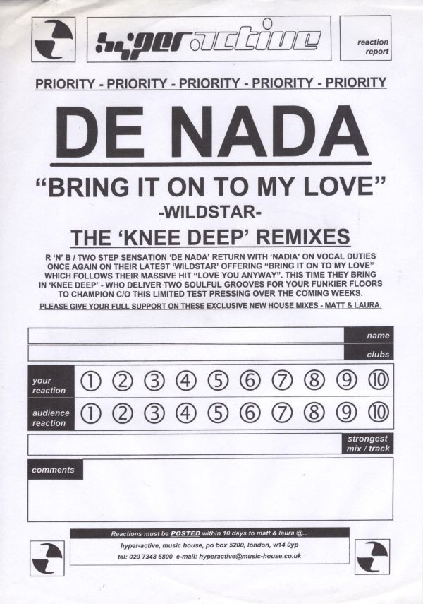 Bring It On To My Love (Knee Deep Remixes)