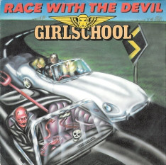 Girlschool - Race With The Devil - Used Vinyl Record 7" image 1