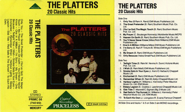 Platters - 20 Classic Hits - Used Cassette image 1